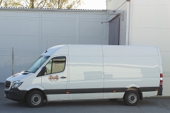 En av våra distributionsbilar som kör ut kvälls- och veckotidningar.